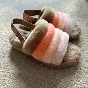 Fluff yeah platform ugg slippers